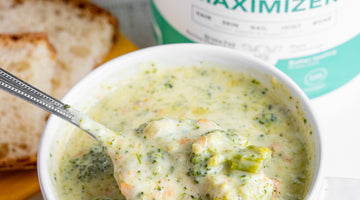 Broccoli Cheese Soup featuring Collagen Maximizer