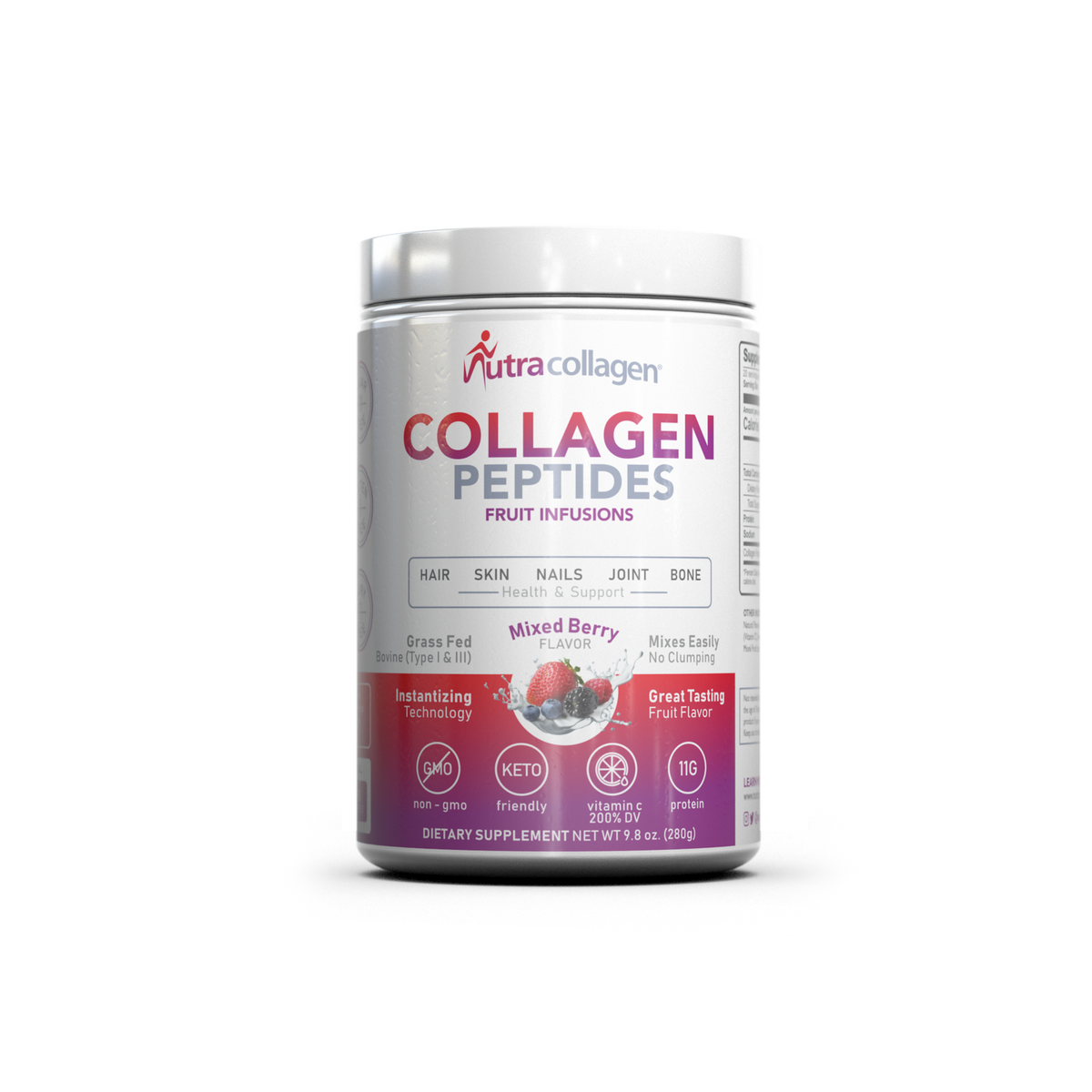 Collagen Peptides Fruit Infusions MIXED BERRY NutraCollagen