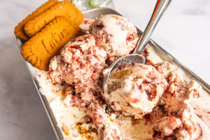 CHERRY BISCOFF ICE CREAM