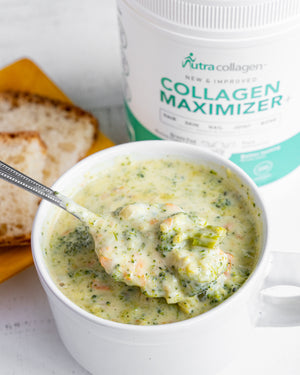 Broccoli Cheese Soup featuring Collagen Maximizer