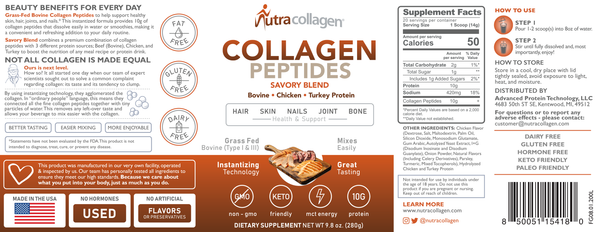 Collagen Peptides Savory Blend