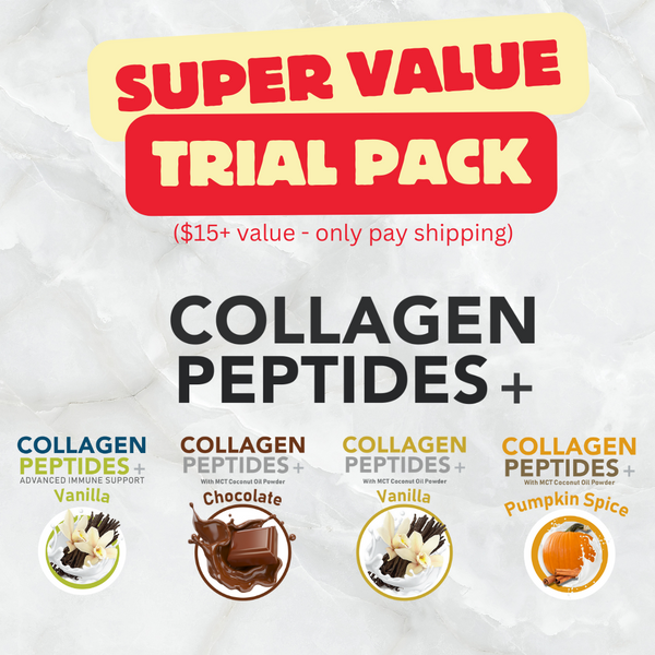 Collagen Peptides Sample TRIAL Packs ($5 Shipping Flat Fee Required)