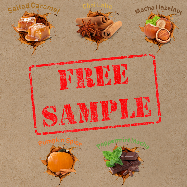 Collagen Coffee Free Sample Kit ($5 Shipping Flat Fee Required) | Flavors: Salted Caramel, Mocha Hazelnut, Pumpkin Spice, Chai Latte & Peppermint Mocha